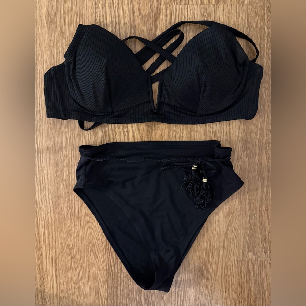 Shade & Shore Elegant Black Bikini